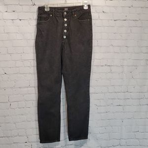 BDG girlfriend high rise button fly black jeans